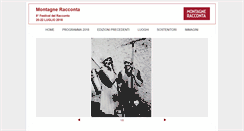 Desktop Screenshot of montagneracconta.it